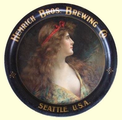 Hemrich Bros. beer tray c.1904 - image