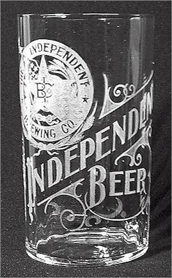 Independent Beer paneled glass ca.1905