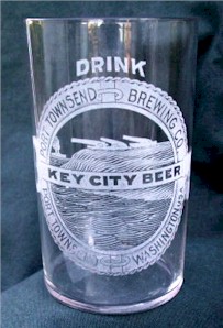 Key City Beer etched glass - image