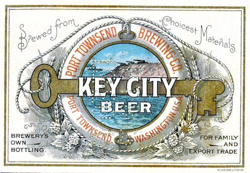 Key City Beer label, c.1912 - image
