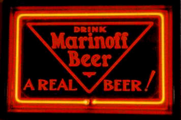 Marinoff Beer neon sign - image