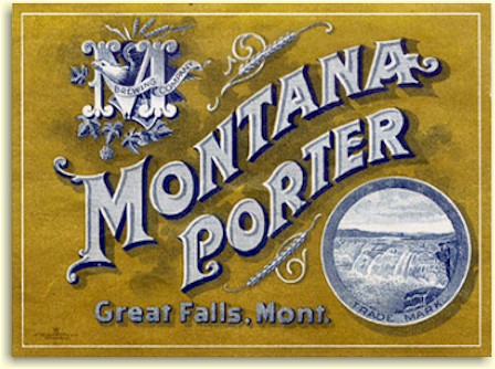 Montana Brg. Co. Porter label - Great Falls, MT