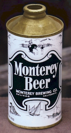 Monterey Beer, cone top can c.1938 - image