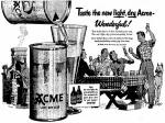 New Acme Beer can May 1950