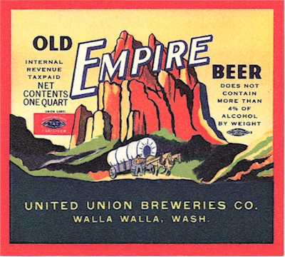 Old Empire Beer UUBC label c.1940 - image