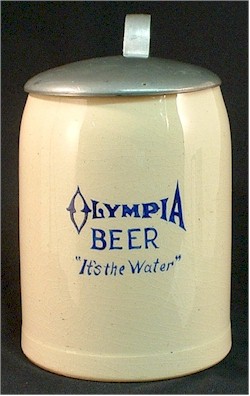 Olympia Beer stein ca.1914