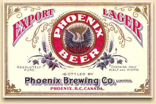 Phoenix Export Lager beer label