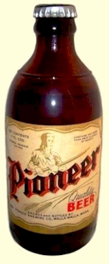 11 oz. stubby of Pioneer Beer
