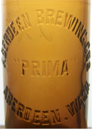 Prima Beer embossed bottle - photo