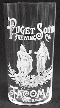 Puget Sound Brewing Co. etched glass