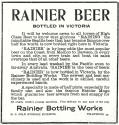 1903 ad for Rainier Bottling Works,  Victoria, B.C. - image