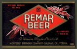 Remar Beer label - Salinas