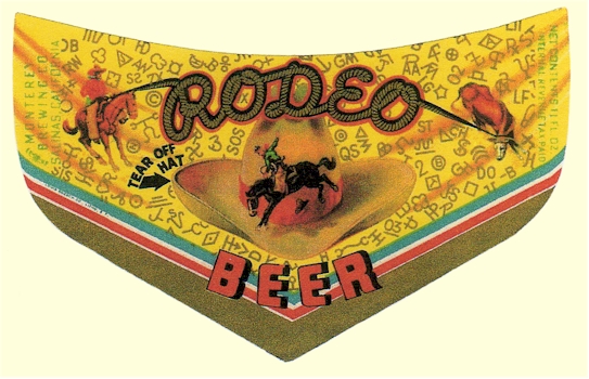 Rodeo Beer label - cheveron
