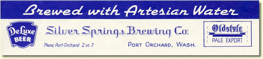 Silver Springs Brewing Co. letterhead - image