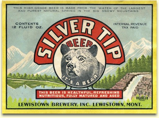 Silver Tip Beer label c.1936