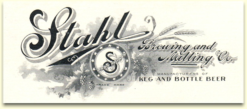 Stahl Brewing & Malting Co. letterhead