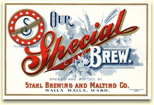 Stahl's "Special Brew" label
