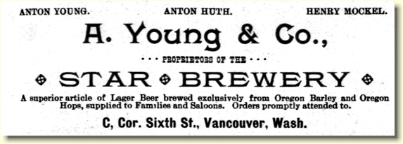Star Brewery ad, ca.1890