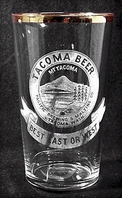 Tacoma Beer, etched glass