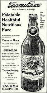 Tacoma Brew ad c.1920