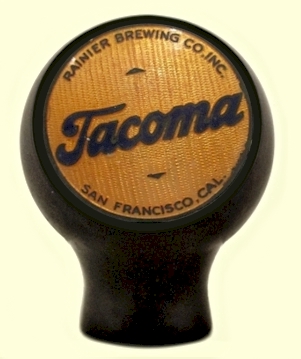 Tacoma brand tap knob from Rainier Brg. co. of SF