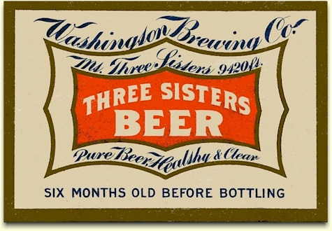 Three Sisters Beer label from Everett