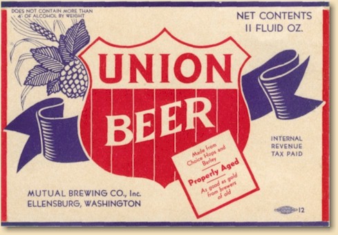 Union Beer Ellensburg c.1938
