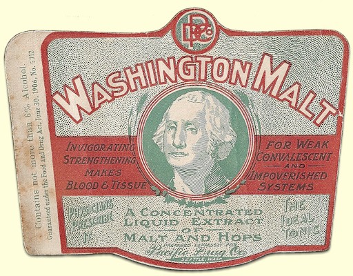 Washington Malt label