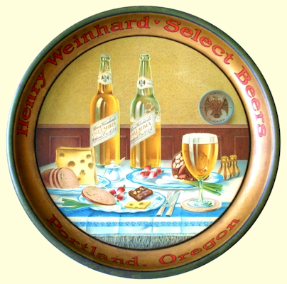 Weinhard Select Beers tray