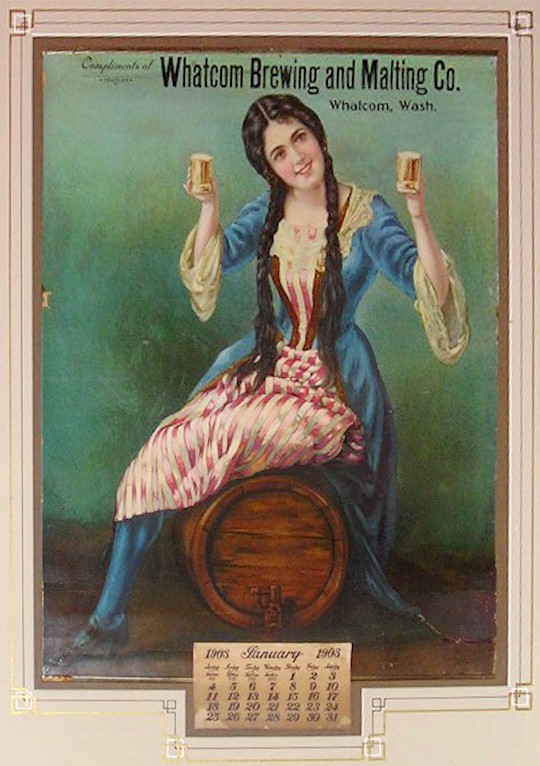 Whatcom Brewing & Malting's 1903 calendar