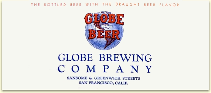 Globe Brewing Co. letterhead San Francisco