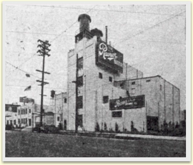 Newspaper image of Rainier's Los Angeles plant
